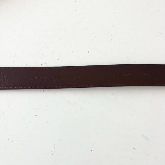 NEW Rod Patrick Mens Western Belt Brown Smooth Ostrich 1.25" Taper End Size 28 - Picture 5 of 9
